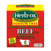 Herb-Ox Bouillon Packets Beef Instant Broth & Seasoning Sodium Free 8 Ct Full-Size Picture